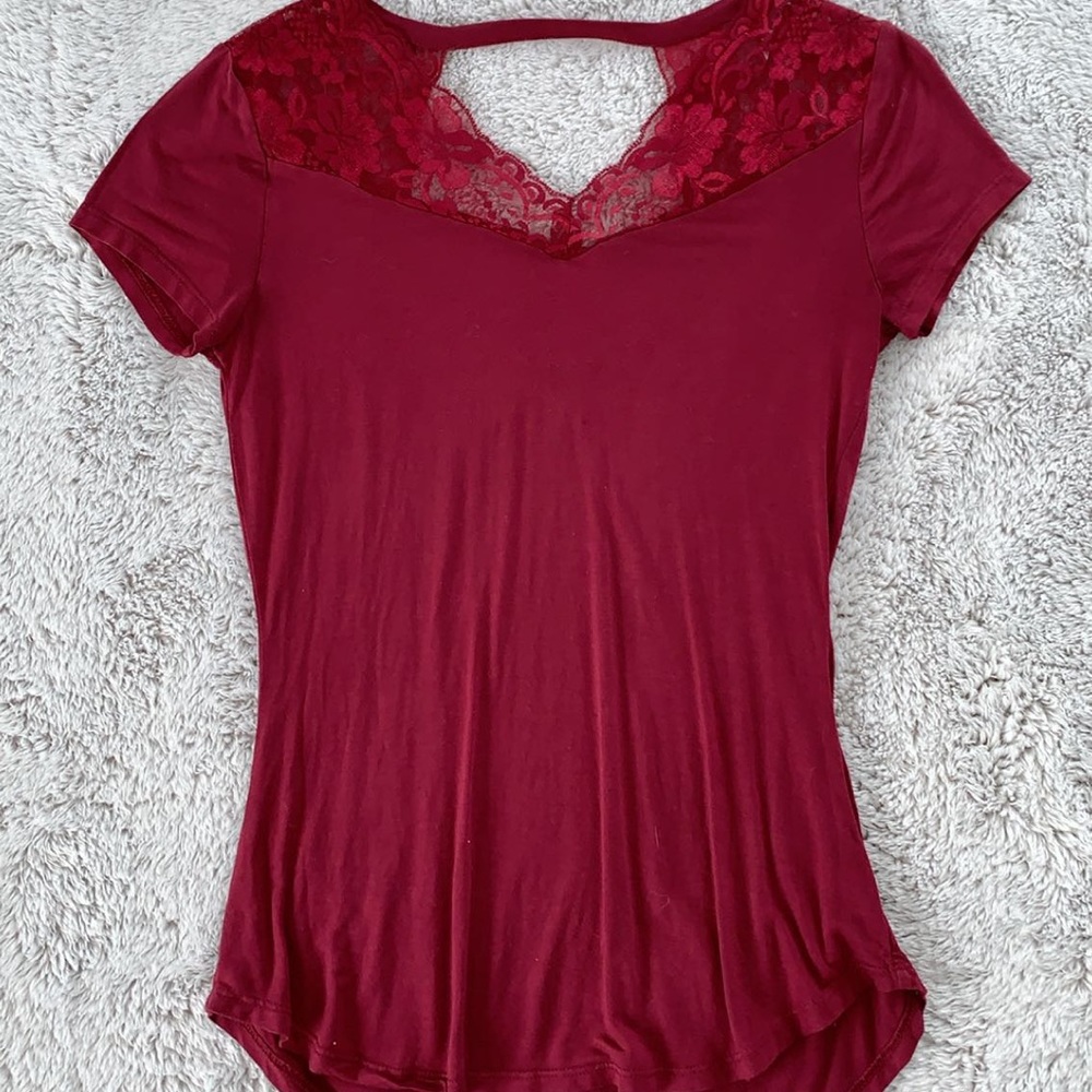 Flowy lace tee